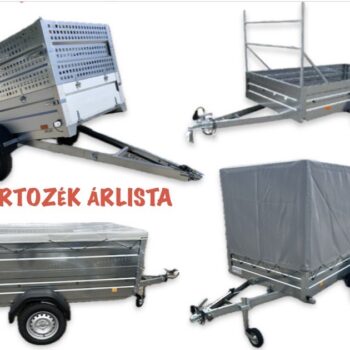 UTÁNFUTÓ TARTOZÉK ÁRLISTA 2026